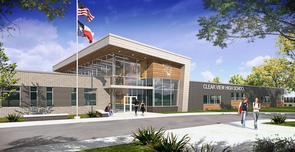 Clear Creek ISD - Clear View High School RebuildThe Clear View High School Rebuild is a new single story building with mechanical mezzanines on drilled piers, slab on grade, steel frame, CMU walls, metal stud framing with brick veneer and metal cladding, and modified bitumen roofing. This facility includes an administration area, academic classrooms, collaboration areas, science labs, art classroom, welding lab and yard, cosmetology area, nursing, library, gymnasium, food service, and ancillary support areas. On site improvements and site amenities include parking, walkway canopy, basketball goals, outside courtyard, and walking track.Back to Portfolio