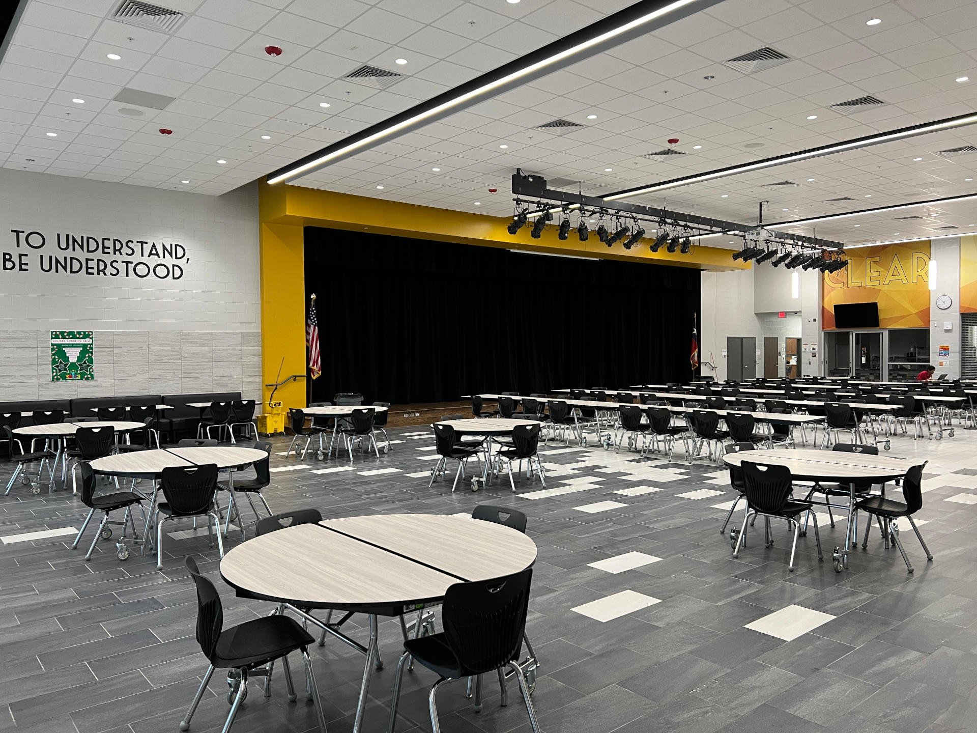 Clear Creek ISD - Clear View High School RebuildThe Clear View High School Rebuild is a new single story building with mechanical mezzanines on drilled piers, slab on grade, steel frame, CMU walls, metal stud framing with brick veneer and metal cladding, and modified bitumen roofing. This facility includes an administration area, academic classrooms, collaboration areas, science labs, art classroom, welding lab and yard, cosmetology area, nursing, library, gymnasium, food service, and ancillary support areas. On site improvements and site amenities include parking, walkway canopy, basketball goals, outside courtyard, and walking track.Back to Portfolio